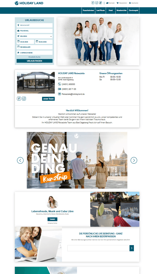 Beispiel Webseite Webseite